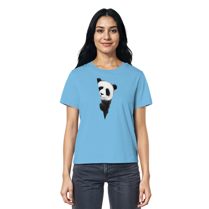 Panda Bär Illustration - Ladies Organic Shirt