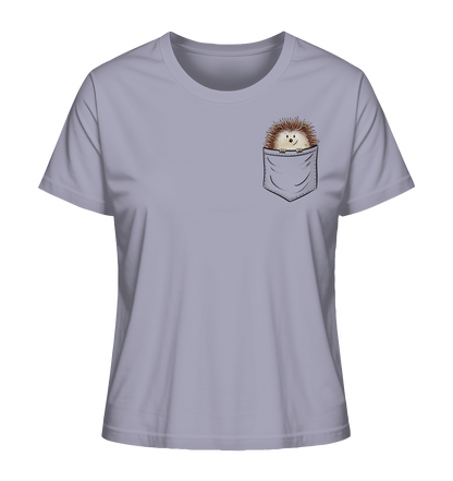 Lustiger Igel in Deiner Brust-Tasche - Ladies Organic Shirt