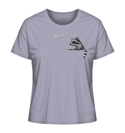 Nope! Frecher verwegener Waschbär - Ladies Organic Shirt