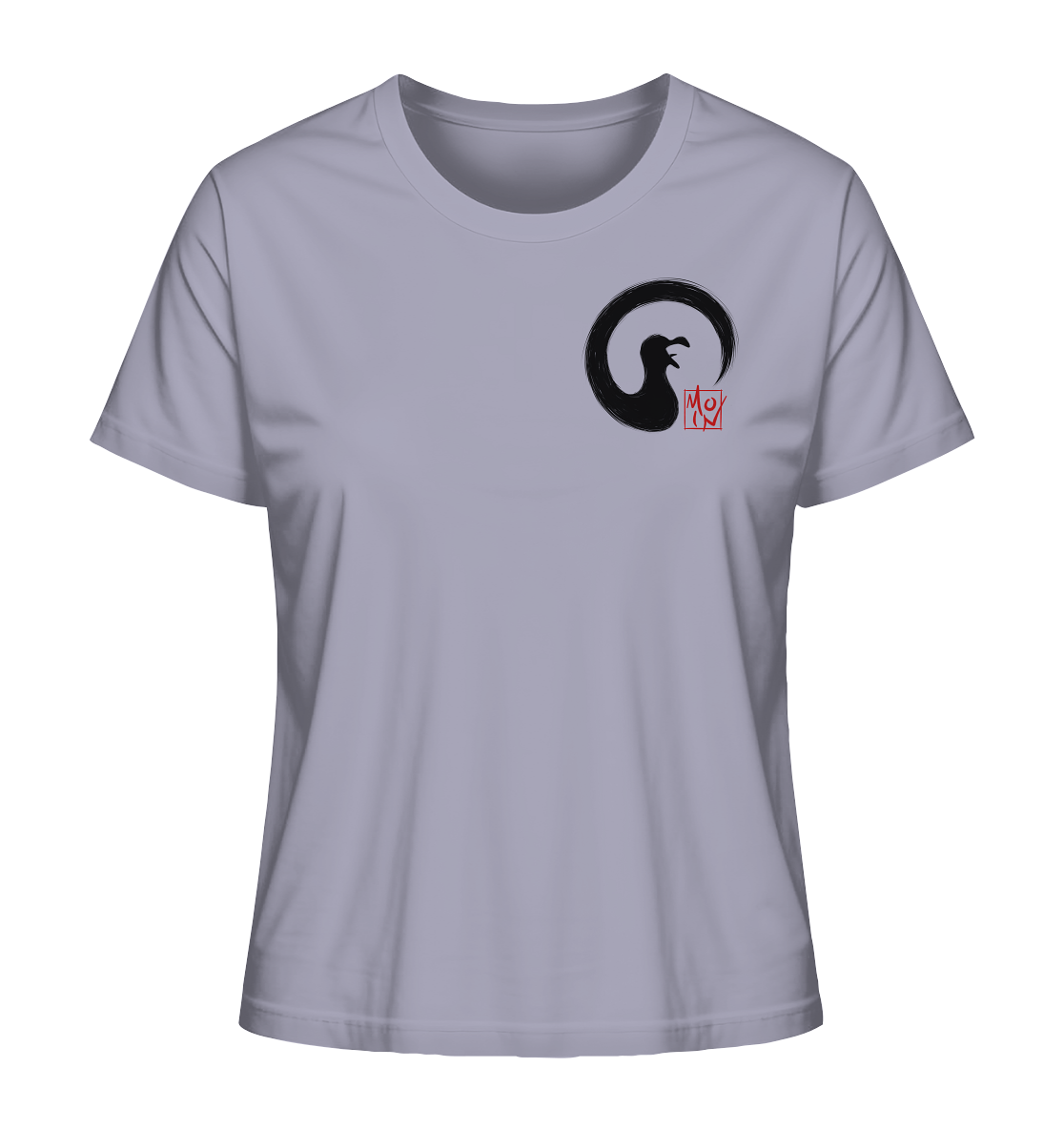 Moin kreischende japanische Enso Möwe - Ladies Organic Shirt