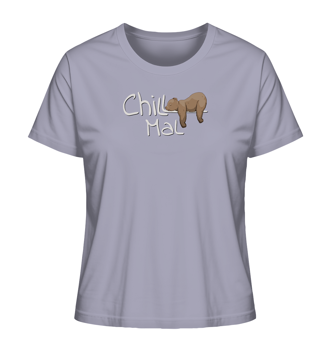Chill Mal schläfriger Braunbär - Ladies Organic Shirt