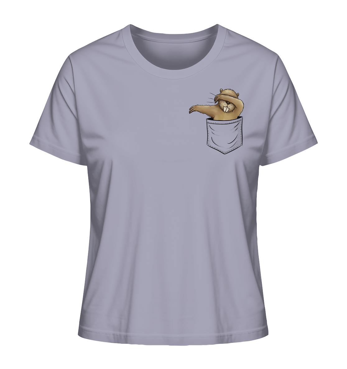Dabbender Biber in Deiner Tasche - Ladies Organic Shirt