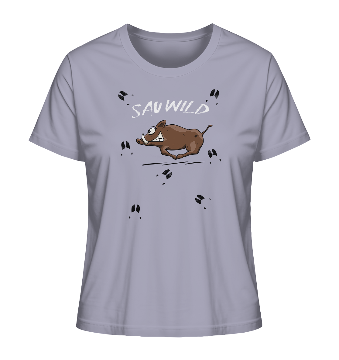 Sauwild wilde Sau | Wildschwein Keiler - Ladies Organic Shirt