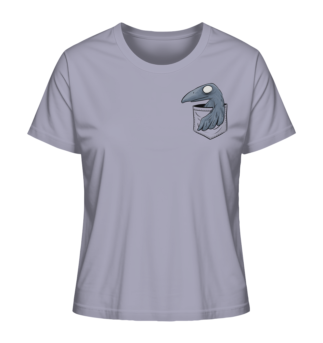 Grufti Rabe Krähe in der Tasche - Ladies Organic Shirt