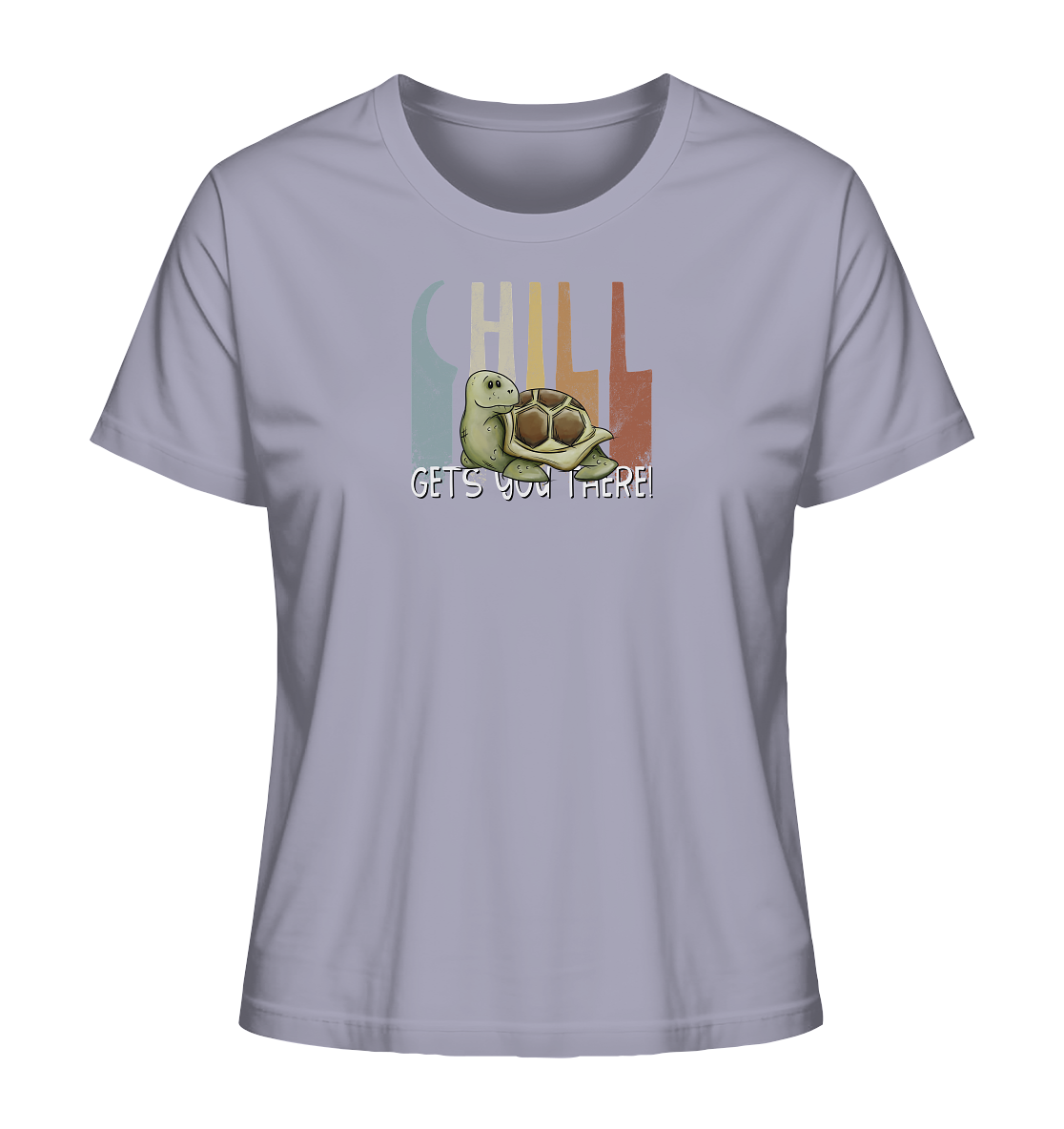 Gechillt gemütliche Schildkröte - Ladies Organic Shirt
