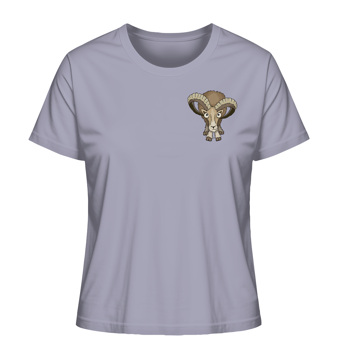 Bockiges Mufflon Widder Schafbock - Ladies Organic Shirt