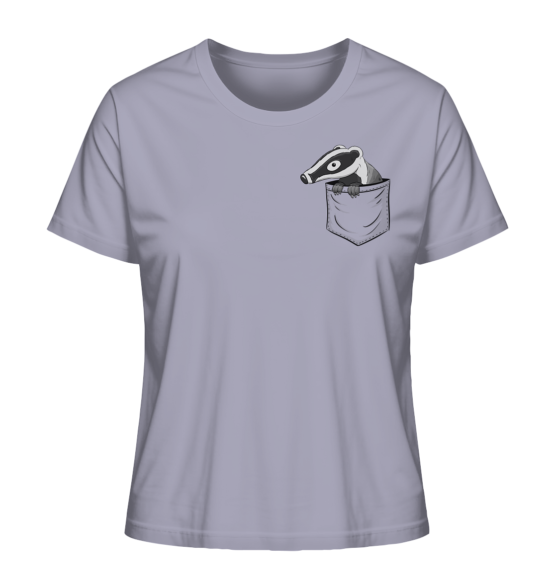 Lustig gemütlicher Dachs In der Tasche - Ladies Organic Shirt