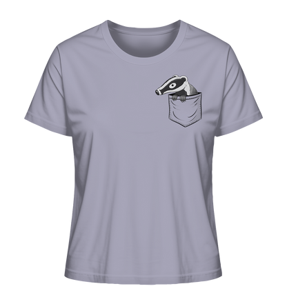 Lustig gemütlicher Dachs In der Tasche - Ladies Organic Shirt
