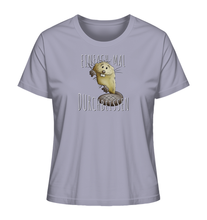 Einfach mal Durchbeissen Biber - Ladies Organic Shirt