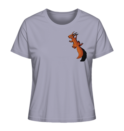 Süßes Eichhörnchen klettert - Ladies Organic Shirt