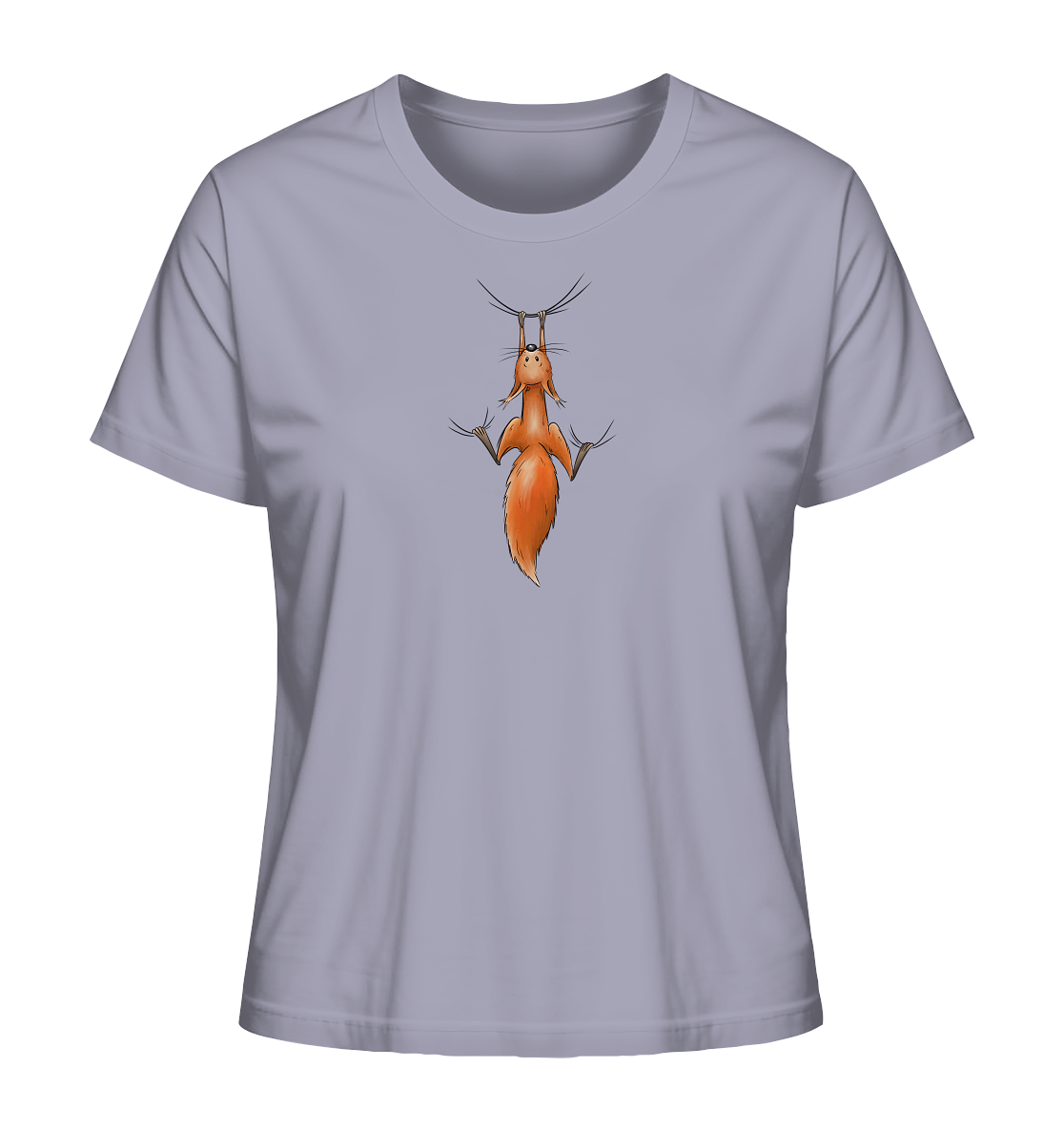Rotes Eichhörnchen hängt ab - Ladies Organic Shirt