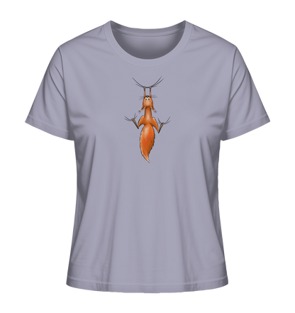 Rotes Eichhörnchen hängt ab - Ladies Organic Shirt