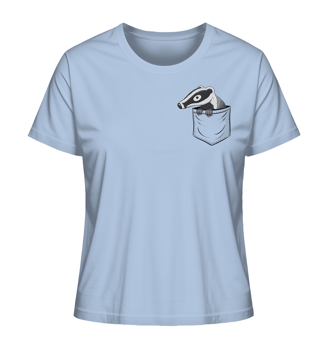 Lustig gemütlicher Dachs In der Tasche - Ladies Organic Shirt