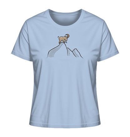 Ziegenbock in den Bergen - Ladies Organic Shirt