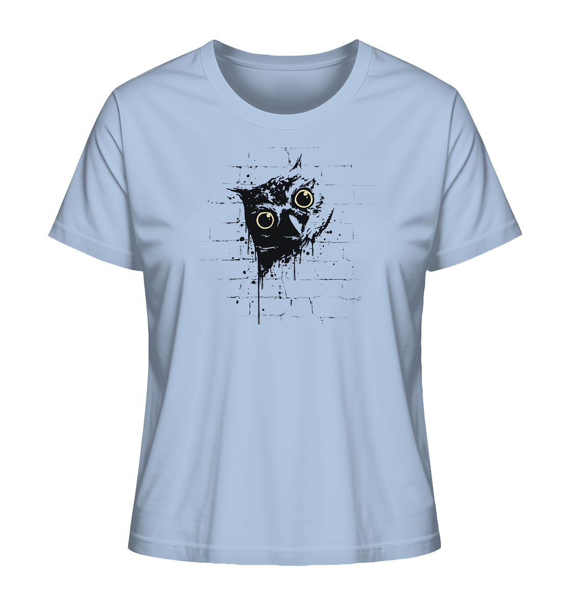 Lässige Street Art Eule - Ladies Organic Shirt