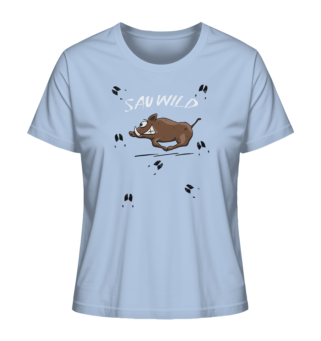 Sauwild wilde Sau | Wildschwein Keiler - Ladies Organic Shirt