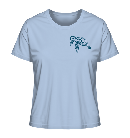 Lässig lustige Wasserschildkröte - Ladies Organic Shirt