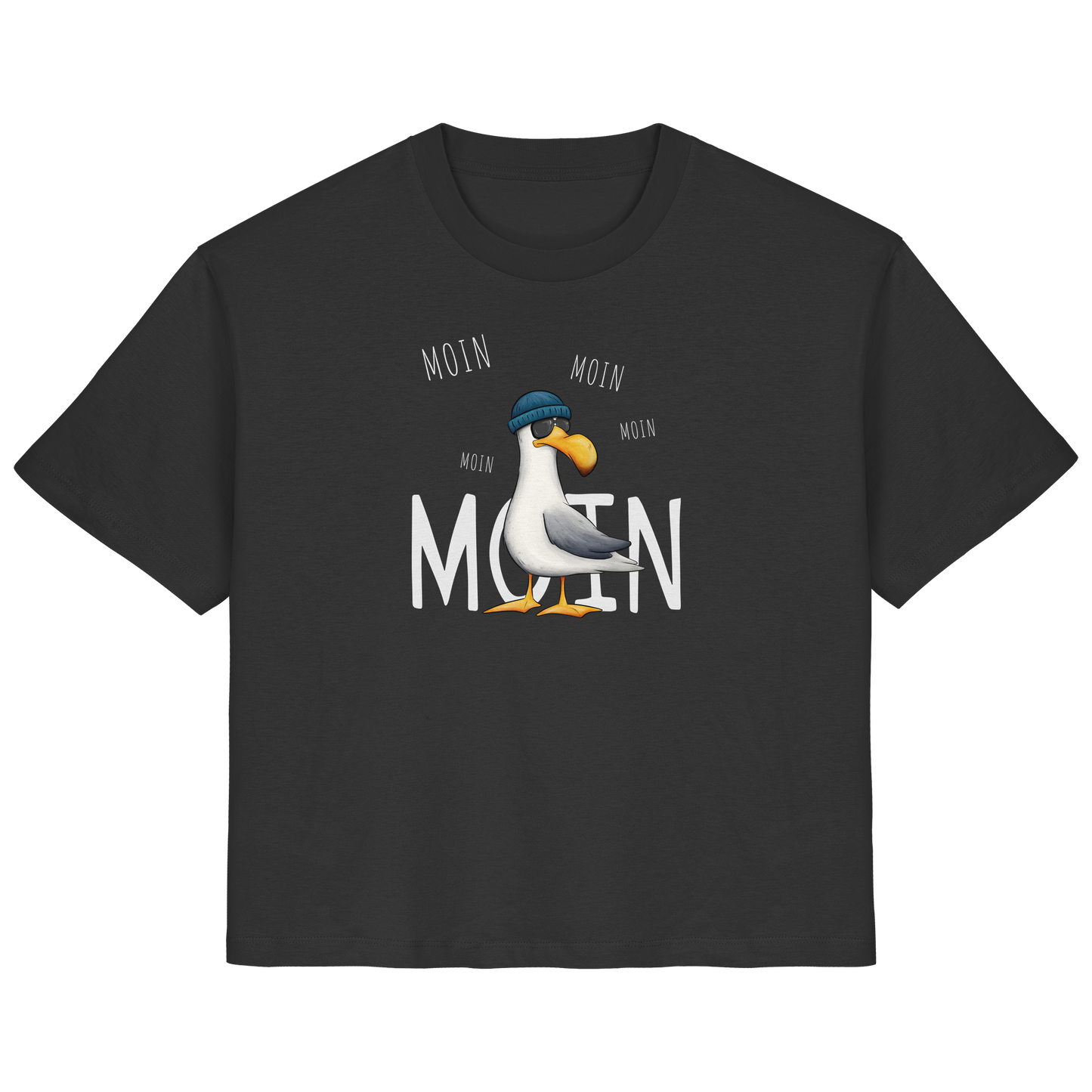 Moin Moin Lässige Hipster Möwe  - Ladies Organic Shirt