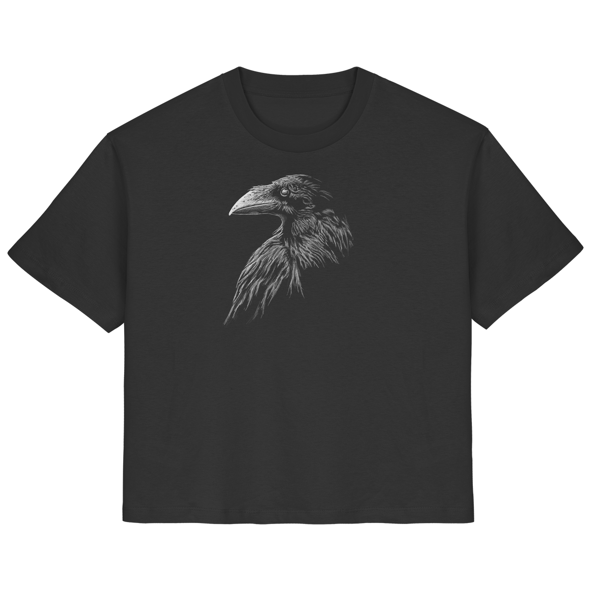 Kritzelkunst Rabe Krähe - Ladies Organic Shirt