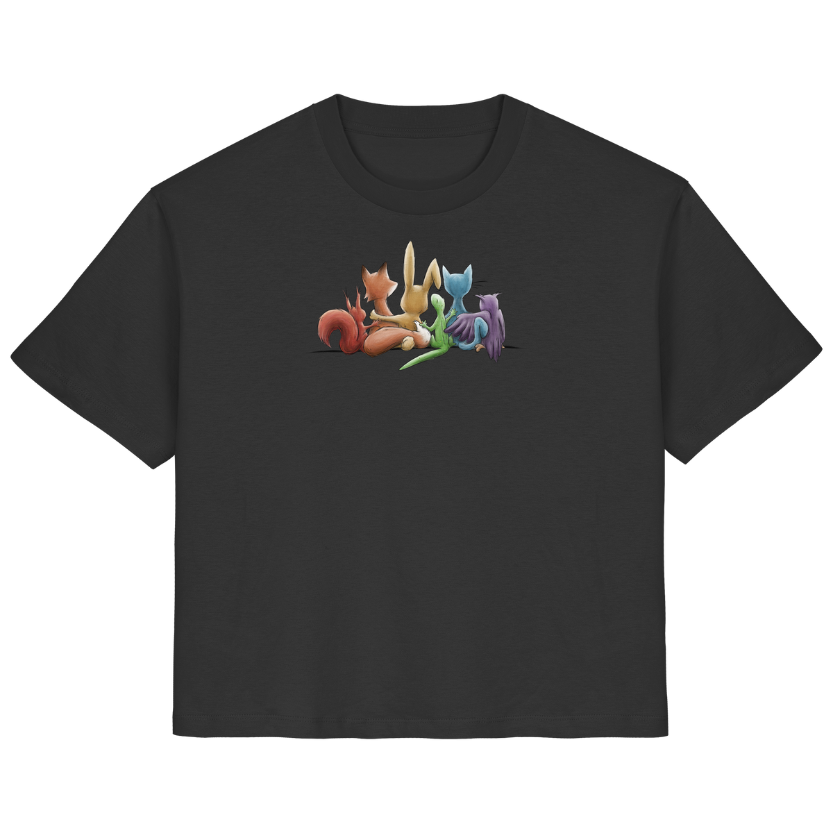 Regenbogen Tiere für Freundschaft, Toleranz und Vielfalt - Ladies Organic Shirt