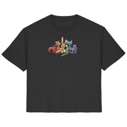 Regenbogen Tiere für Freundschaft, Toleranz und Vielfalt - Ladies Organic Shirt