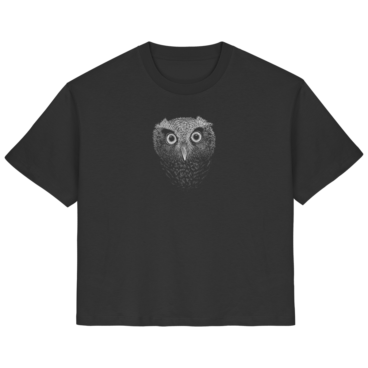 Eule Kritzelkunst Illustration - Ladies Organic Shirt