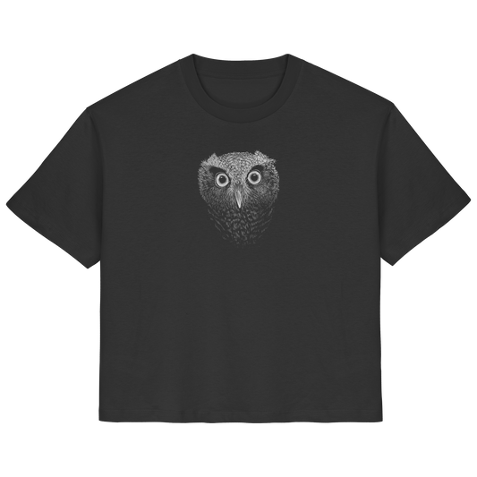 Eule Kritzelkunst Illustration - Ladies Organic Shirt