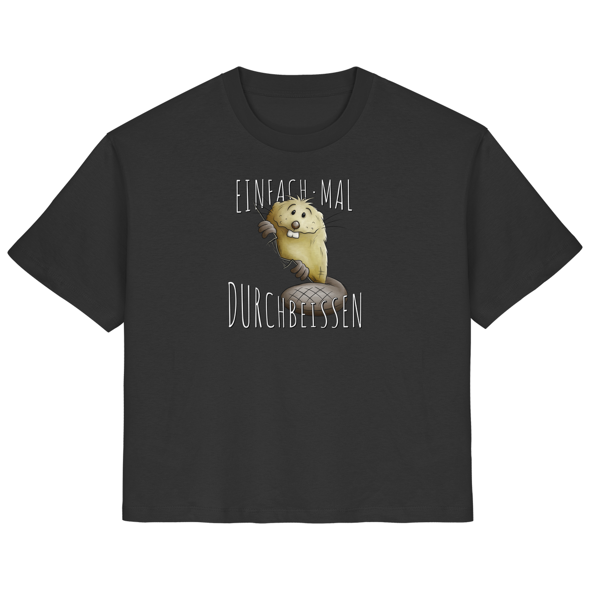 Einfach mal Durchbeissen Biber - Ladies Organic Shirt