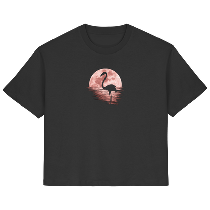 Rosa Vollmond Flamingo - Ladies Organic Shirt