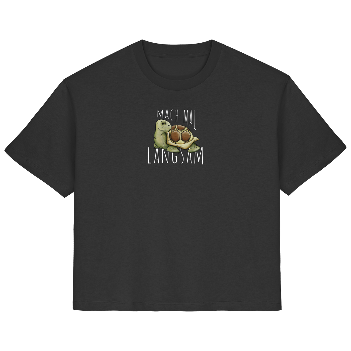 Mach mal langsam Schildkröte - Ladies Organic Shirt