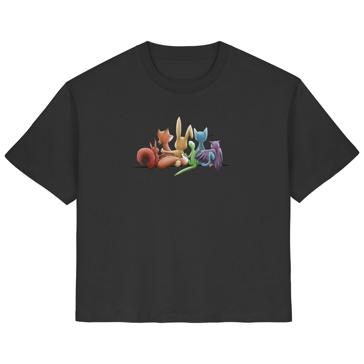 Regenbogen Tiere für Freundschaft, Toleranz und Vielfalt - Ladies Organic Shirt