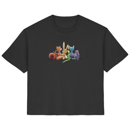 Regenbogen Tiere für Freundschaft, Toleranz und Vielfalt - Ladies Organic Shirt