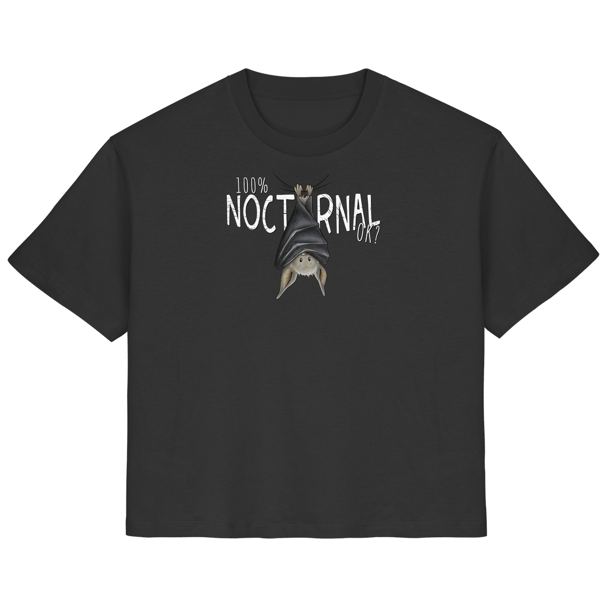 100% nachtaktive Fledermaus - Ladies Organic Shirt