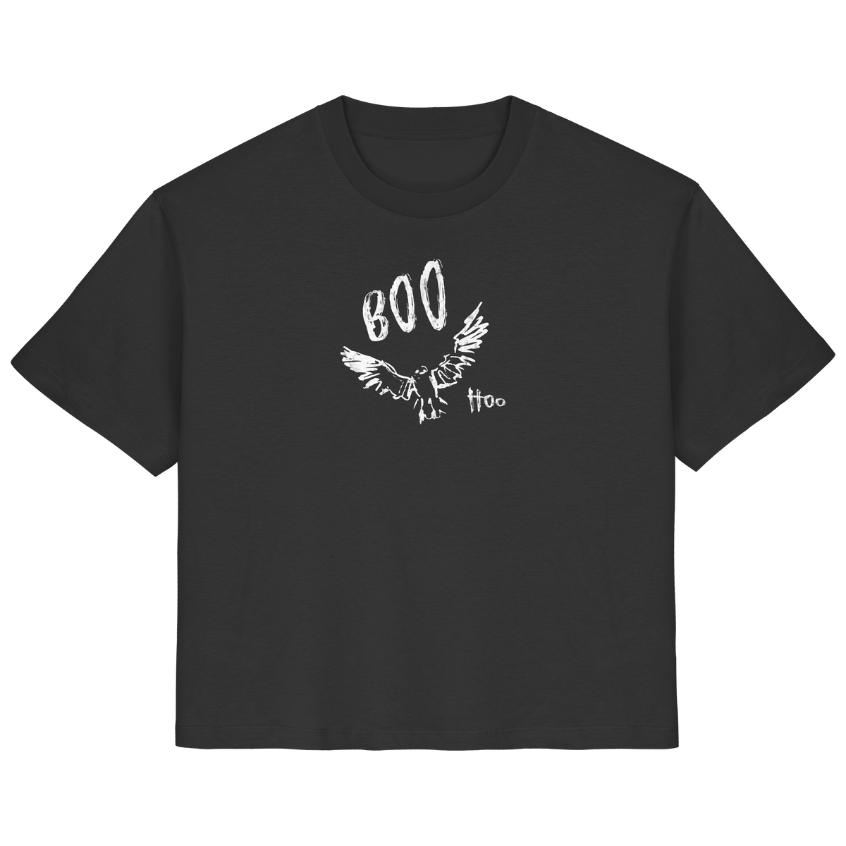 Boo Hoo! Fliegende Eule  - Ladies Organic Shirt
