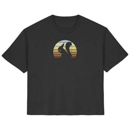 Retro Eichhörnchen Silhouette - Ladies Organic Shirt
