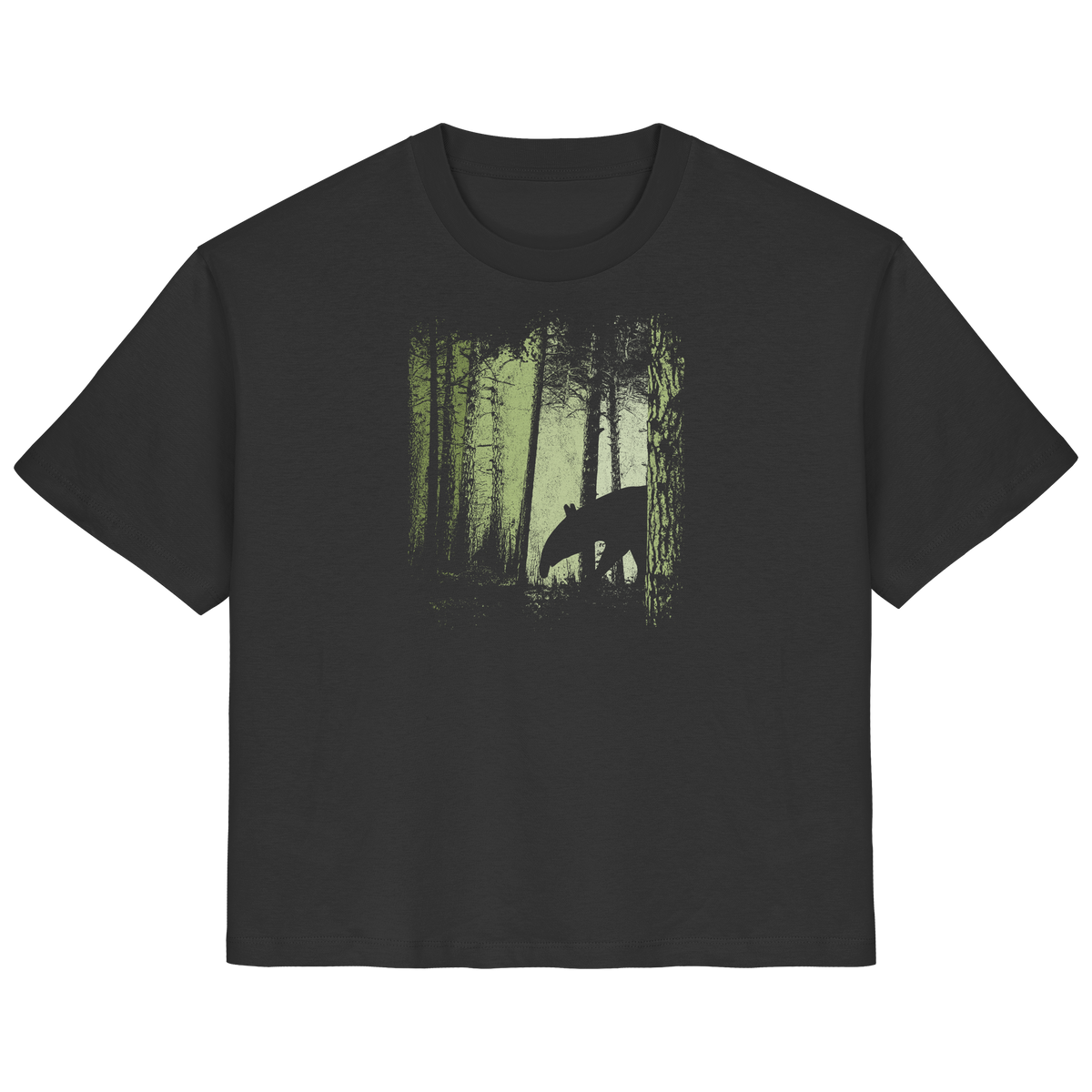 Lässiger Tapir im Zwielicht Wald - Ladies Organic Shirt