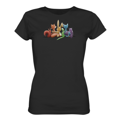 Regenbogen Tiere für Freundschaft, Toleranz und Vielfalt - Ladies Organic Shirt