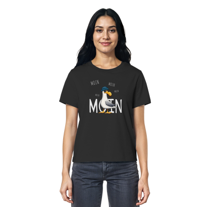 Moin Moin Lässige Hipster Möwe  - Ladies Organic Shirt