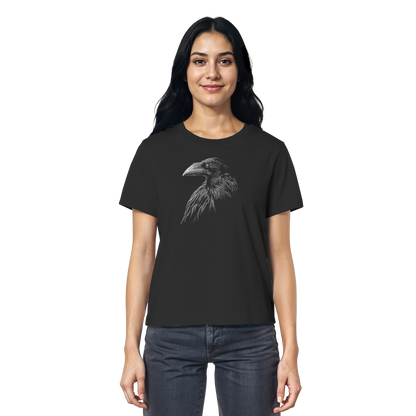 Kritzelkunst Rabe Krähe - Ladies Organic Shirt