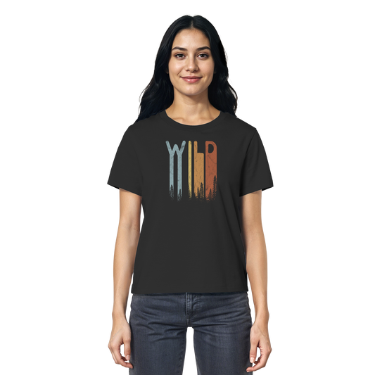 Wild Retro Schriftzug - Ladies Organic Shirt