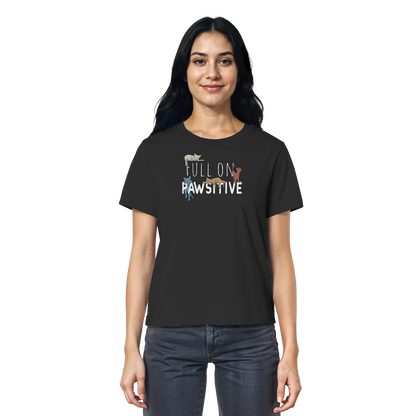 Full On Pawsitive! Gechillte Katzen - Ladies Organic Shirt
