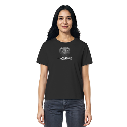 OWL Good | Kritzel-Kunst-Eule - Ladies Organic Shirt