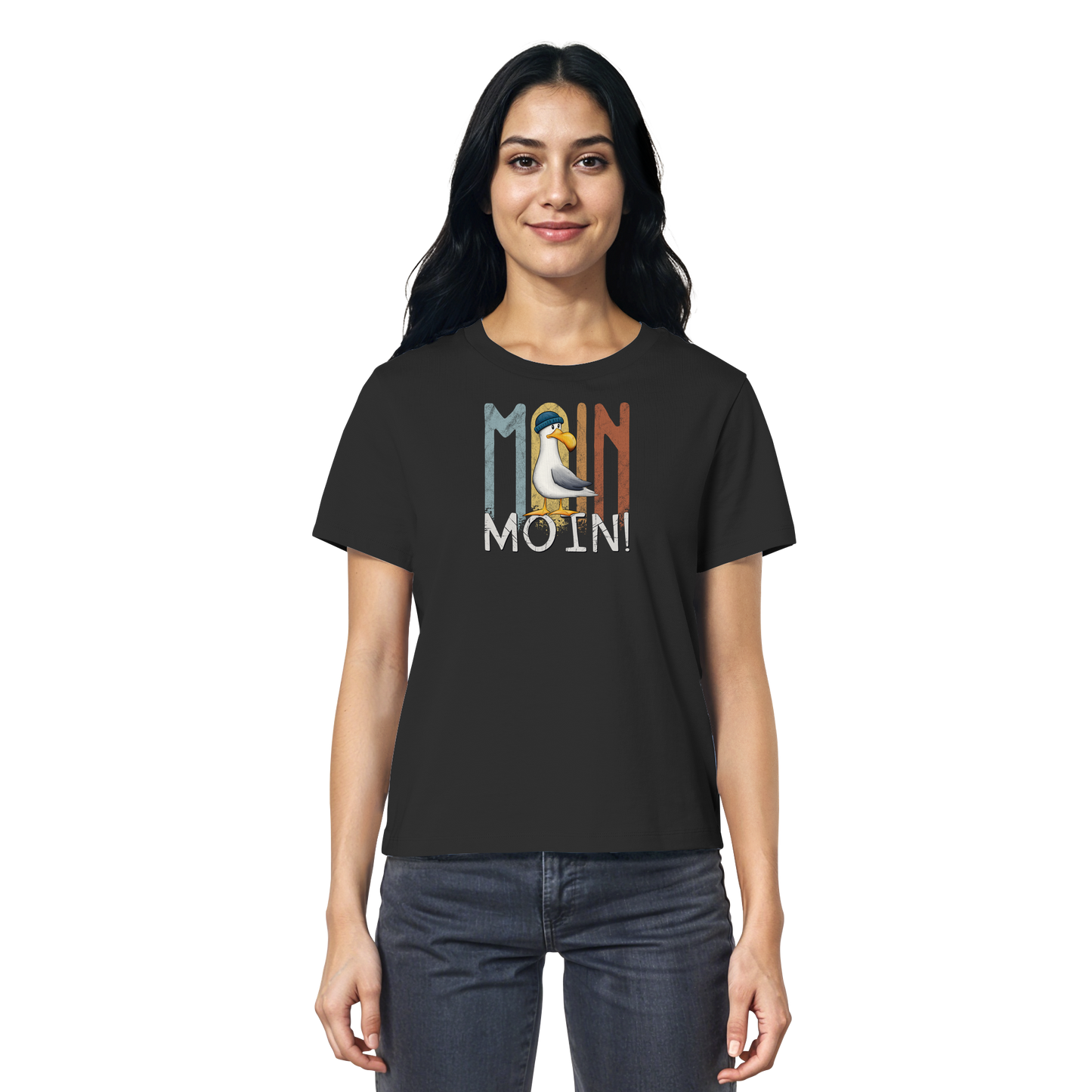 Moin Moin norddeutsche Möwe - Ladies Organic Shirt