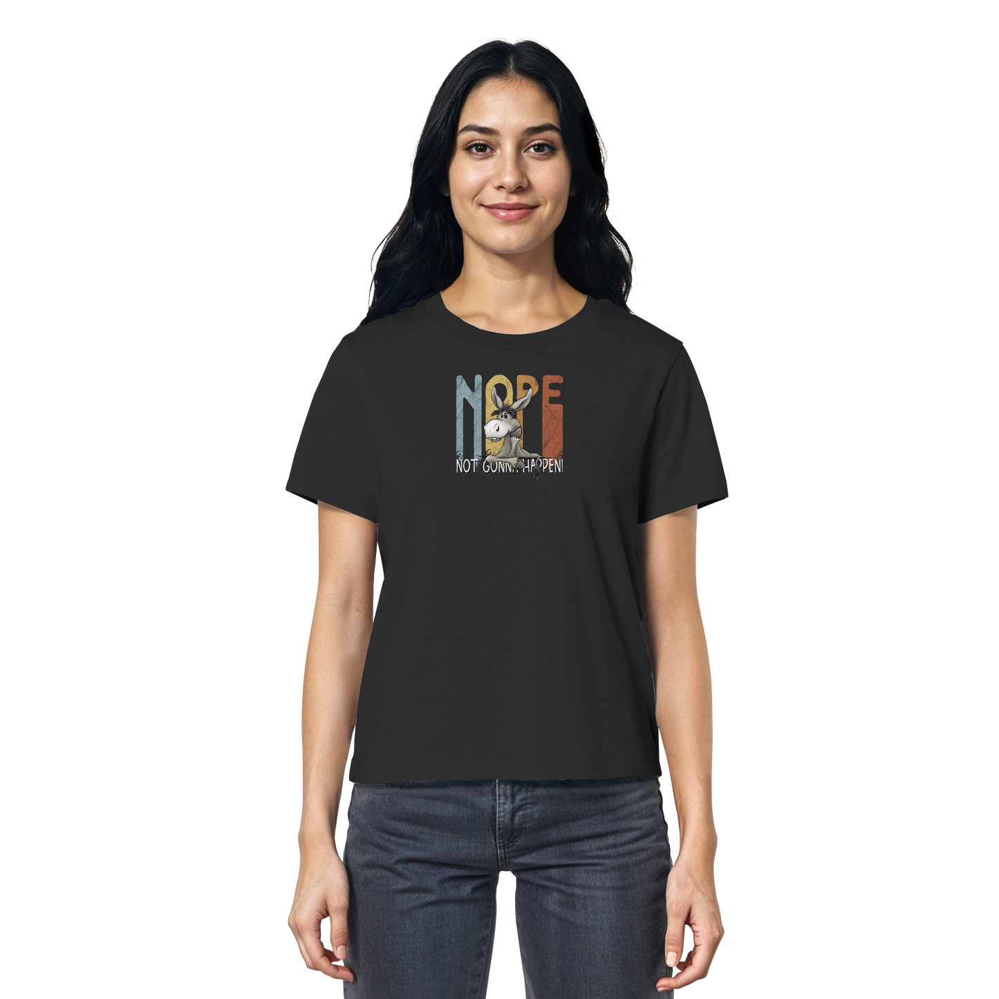 Nope | bockiger Esel - Ladies Organic Shirt
