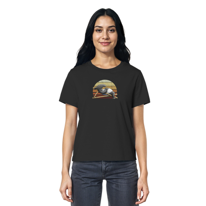 Lässiger Retro Sundown Tapir - Ladies Organic Shirt