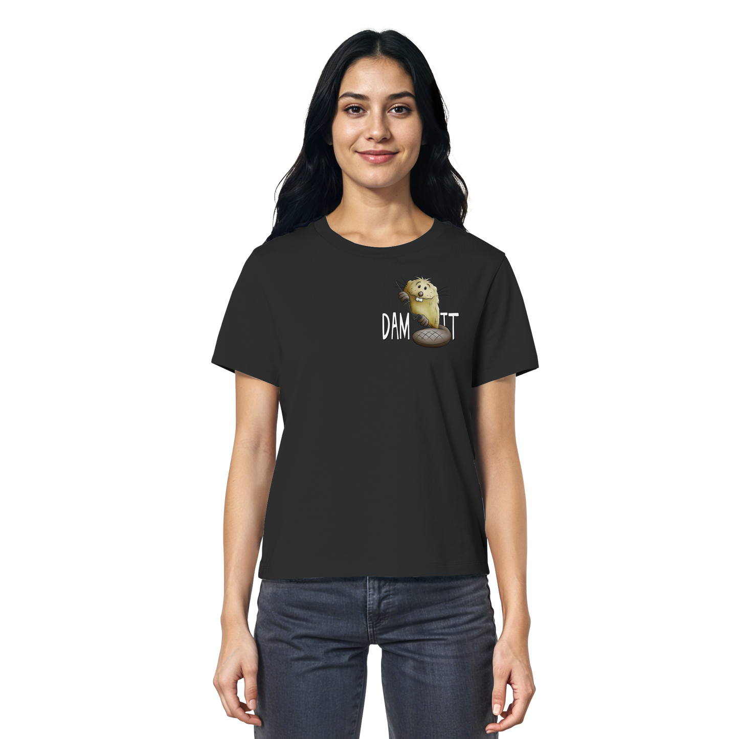 Dam It Verdammt Lustiger Biber - Ladies Organic Shirt
