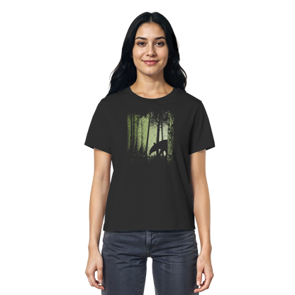 Lässiger Tapir im Zwielicht Wald - Ladies Organic Shirt