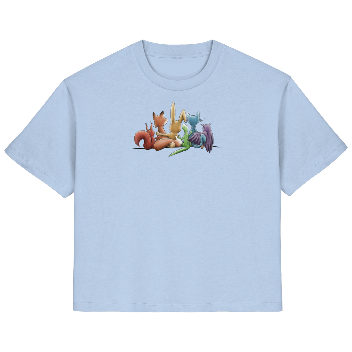 Regenbogen Tiere für Freundschaft, Toleranz und Vielfalt - Ladies Organic Shirt
