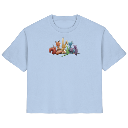 Regenbogen Tiere für Freundschaft, Toleranz und Vielfalt - Ladies Organic Shirt