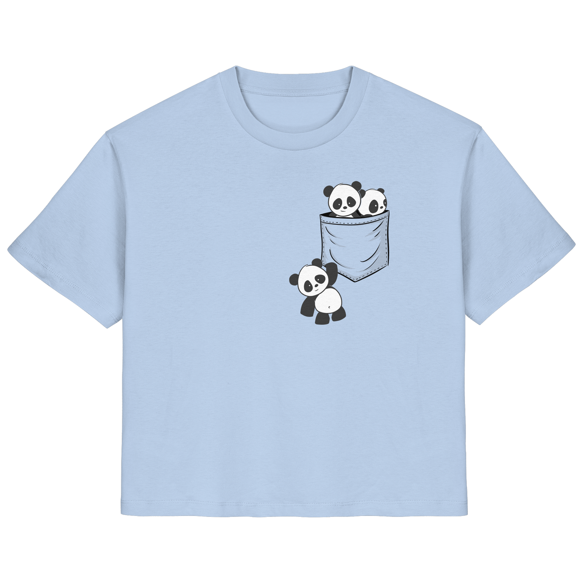 Kawaii Pandas in der Tasche - Ladies Organic Shirt